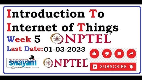 Introduction to Internet of Things|| WEEK-5 Quiz assignment Answers 2023||NPTEL||IoT||