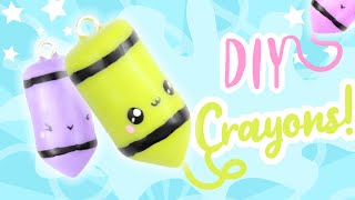 DIY Crayon Charms 🖍️-Polymer Clay tutorial | KAWAII FRIDAY