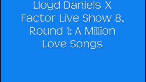 Lloyd Daniels - The X Factor 2009 - Live Show 8, Round 1: A Million Love Songs