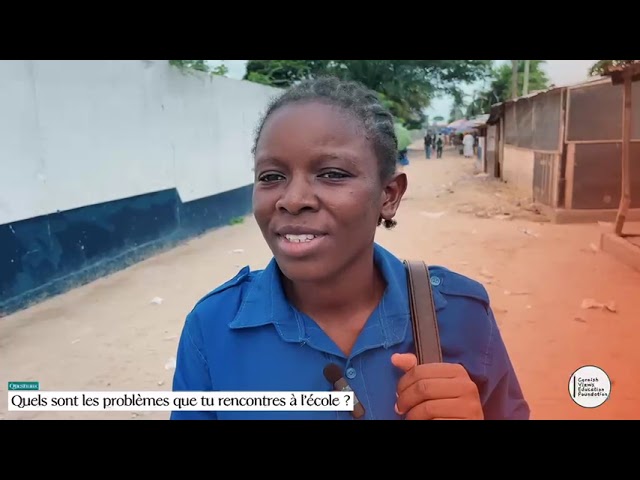 Micro trottoir, point de vue des élèves dans les rues de Brazzaville.