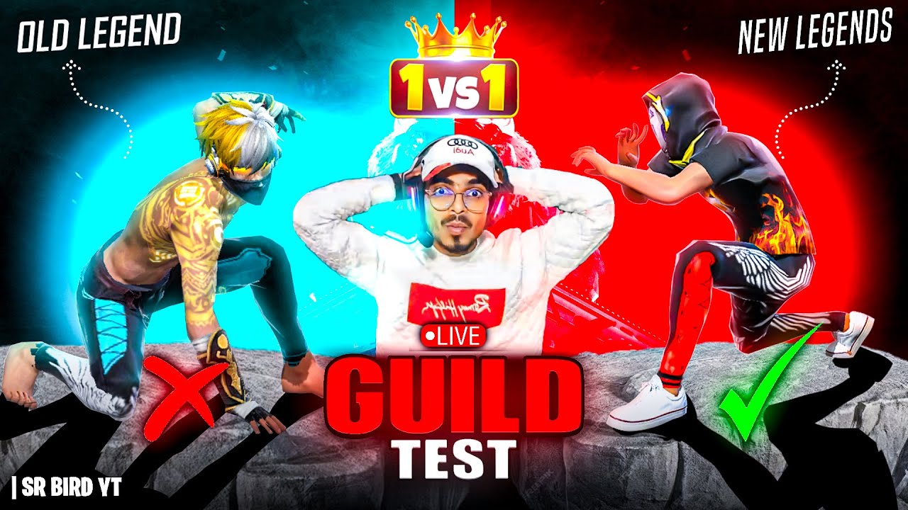 🔴1V1 LIVE GUILD TEST 🔥 ARE YOU NEW PLAYER OF SRB ☠️