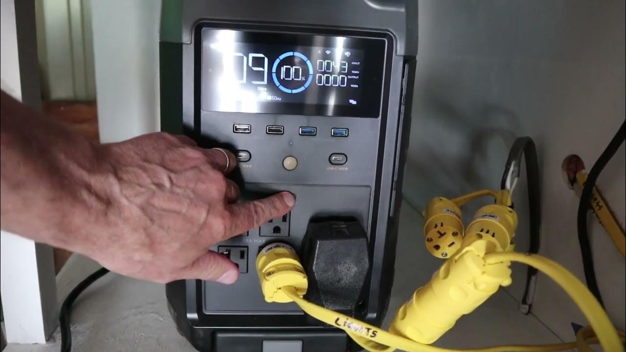 Off grid Ecoflow Delta Pro inverter power draw YouTube