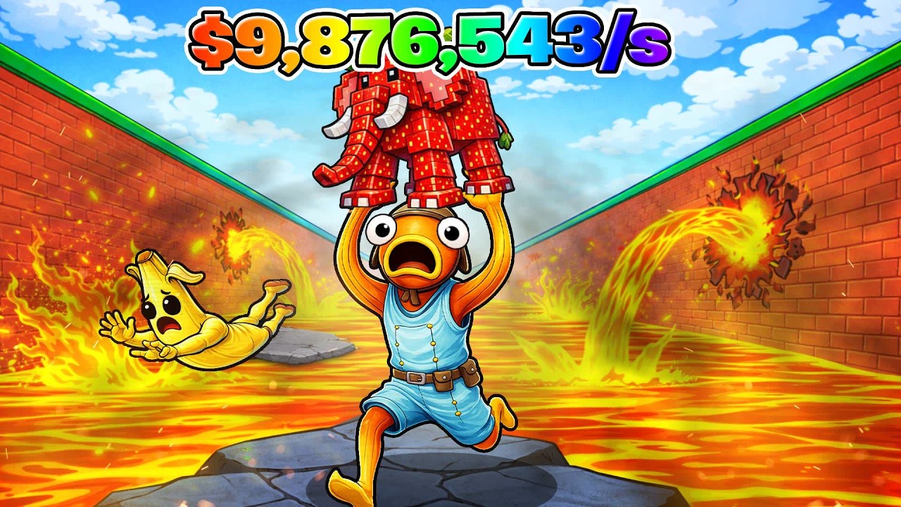 SURVIVE LAVA FOR BRAINROTS [TYCOON] Gameplay Fortnite 9342-7257-9767