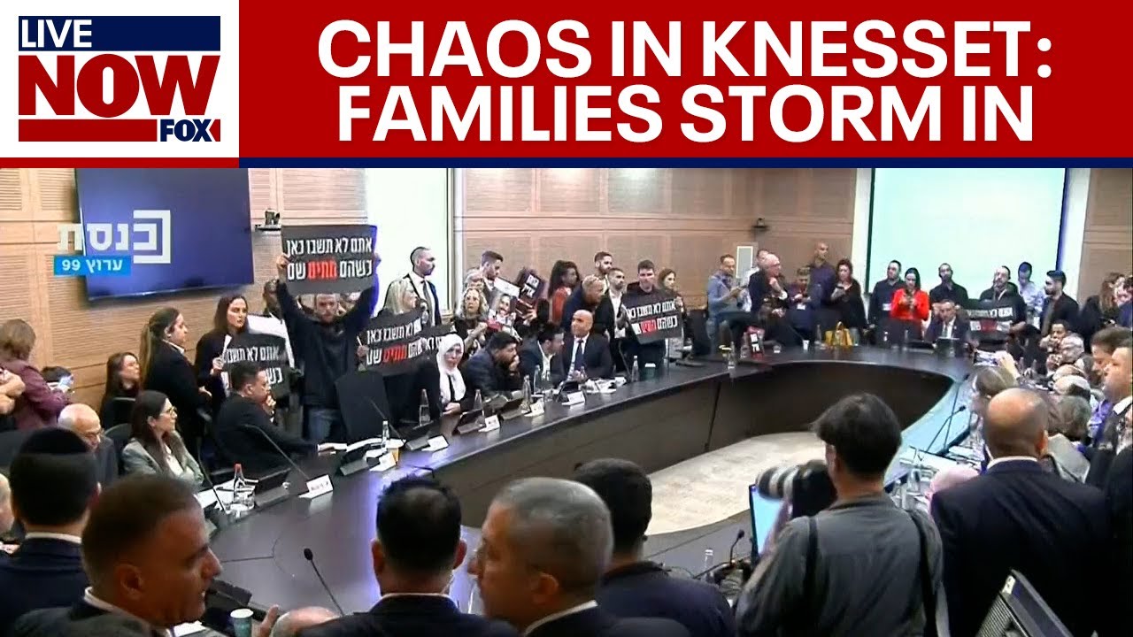 Israel-Hamas war: Protesters storm Knesset, families urge hostage deal | LiveNOW from FOX