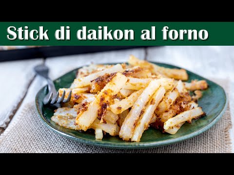 Stick di daikon al forno