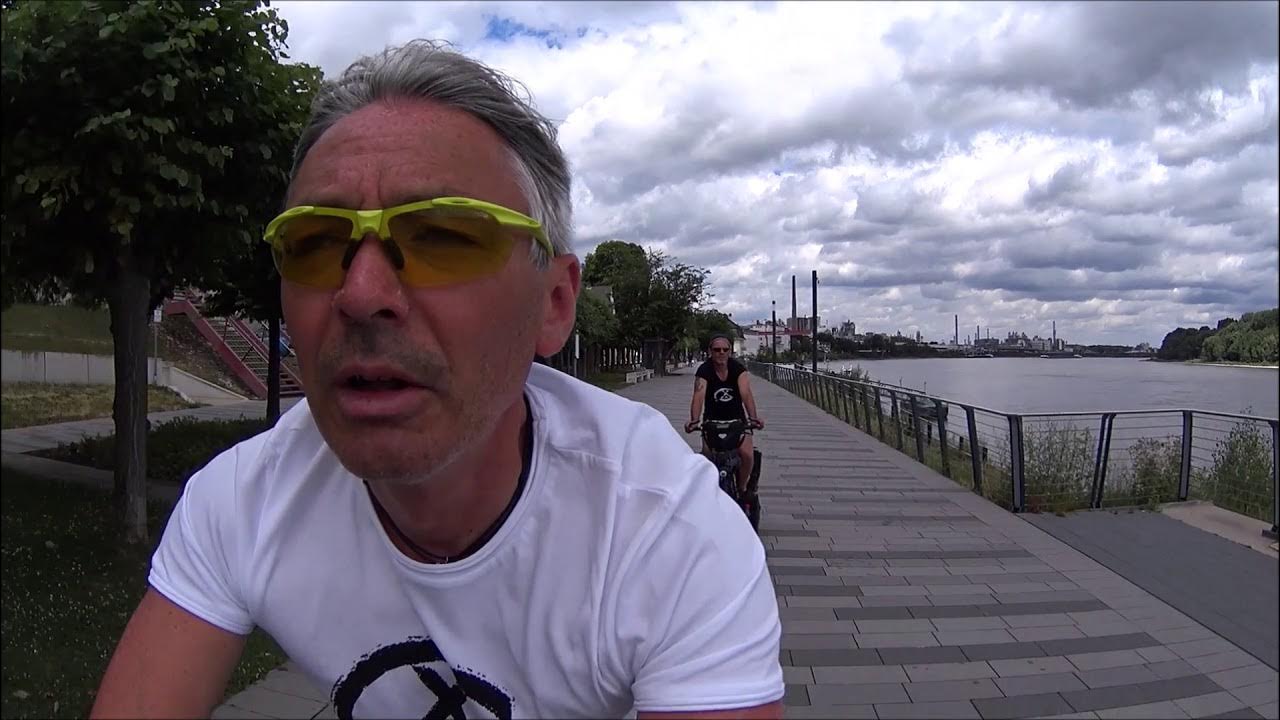 Süddeutschland Fahrradtour Teil 3 Von Duisburg nach Frankfurt über den Rheinradweg - YouTube
