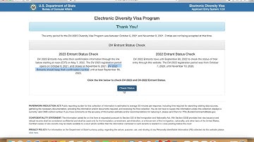 DV Visa Lottery 2023   What to do if you lost the confirmation number