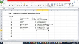 How to calculate mean, median, mode, 25th percentile, 1st quartile, 2nd quartile, 3rd quartile