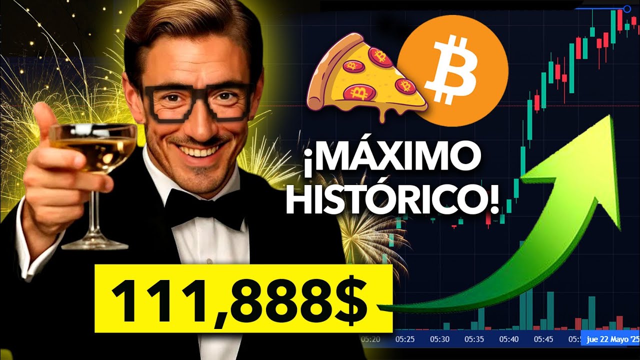 🍕 ¡MÁXIMO HISTÓRICO! Bitcoin ROMPE los 111K 💥 ¡Y no hay vuelta atrás!