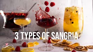 The BEST Sangria Ever! || 3 Kinds Of Sangria To Impress Your Guests || Easy, Refreshing & Delicious!
