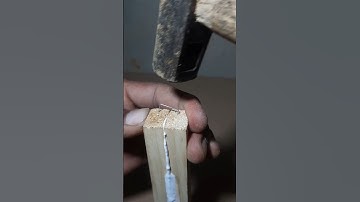 Useful Woodworking Tricks! A Great Method to repair Broken wood Use only Glue Staples. #shorts #diy