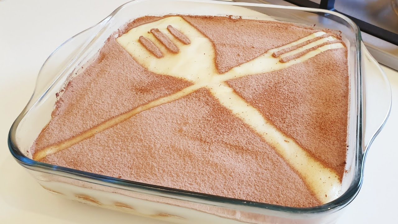 أسهل تحلية تيراميسو ممكن تحضري بنكهة مميزةجذا بدون فرن و بدون كريمة مسكربون و لا فلان #خليك_بالبيت