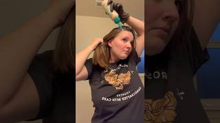 dark hair root touch up #hairstyle #hairdye #shorts