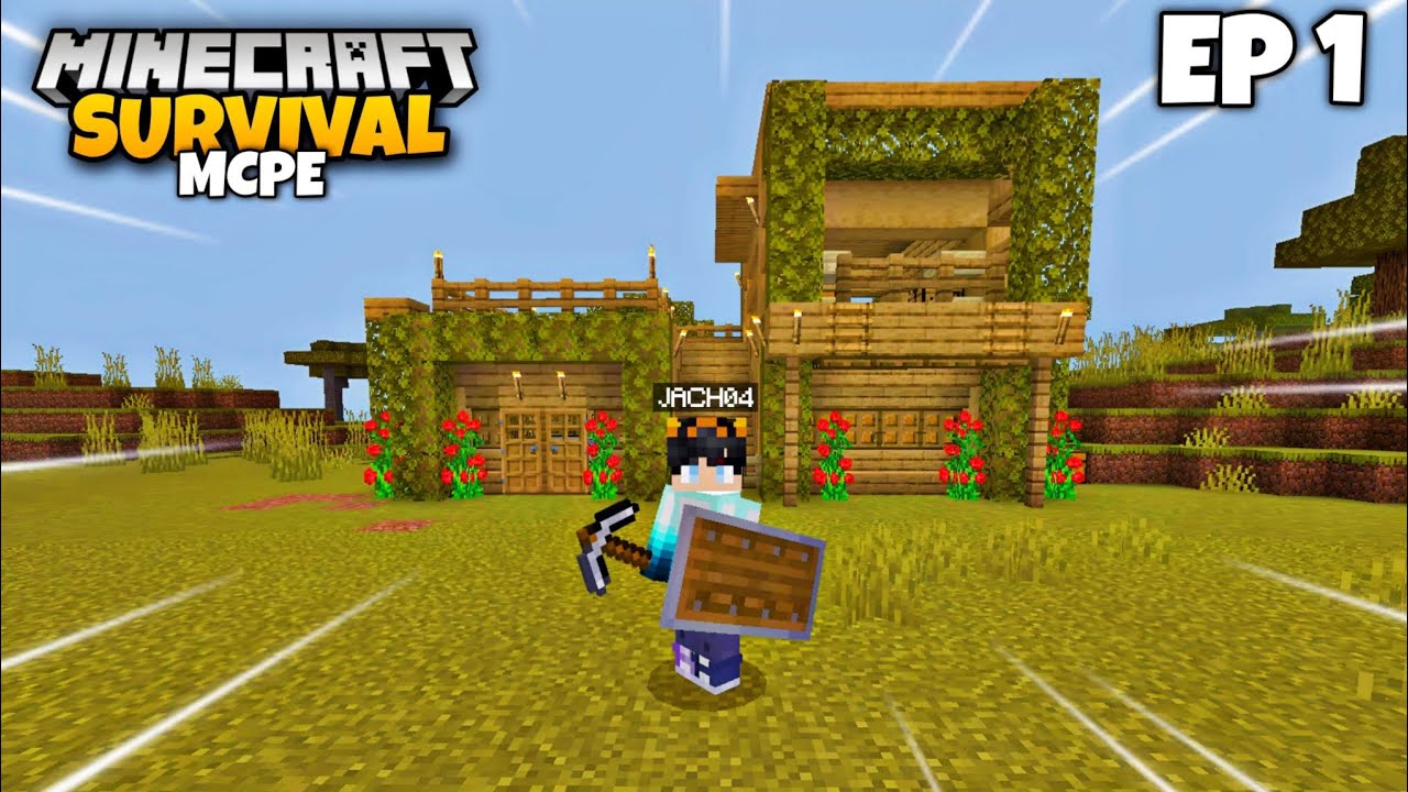 New beginning in Minecraft Survival series MCPE 🔥| EP 1 - YouTube
