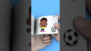 Vinícius Júnior Enjoying Football Flipbook Animation #shorts
