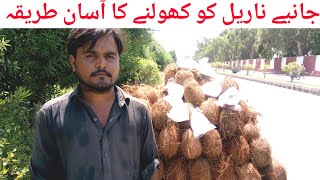 How To Remove Coconut Flesh from Shell | Complete Method | Business Khulasa