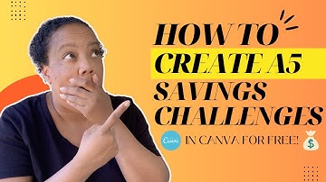 How to Create your own Savings Challenges in Canva using only the FREE version | #savingschallenges