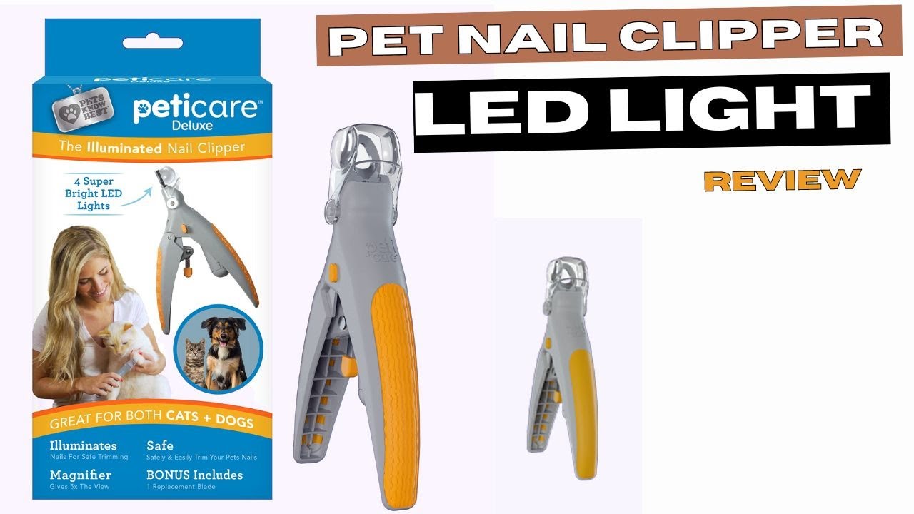 PetiCare LED Light Pet Nail Clipper - Trimming Cats & Dogs Nails