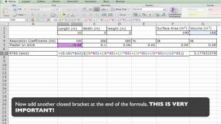 Celebrity Part 3 RT60 Calculation Tutorial Profile