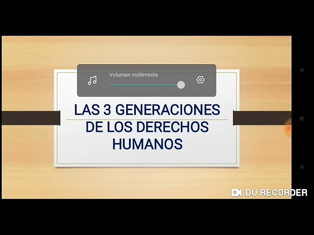 Las tres generaciones de los Derechos Humanos - YouTube