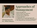 Approaches of management with examples / Different schools of management thought with examples