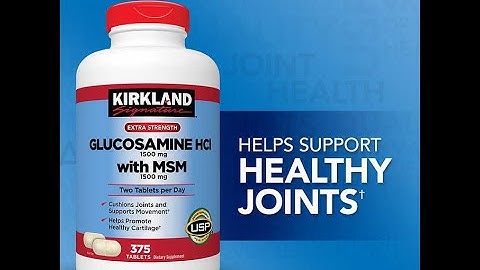 Viên uống Kirkland Glucosamine HCL 1500mg 375 viên, Giảm đau xương khớp, chắc khỏe xương