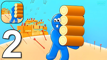 Stack Build IO - Gameplay Walkthrough Part 2 Stickman Brick Castle Stack Build IO (Android)