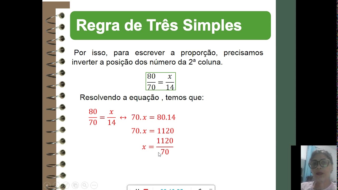 7º Ano Regra De Três Simplesprofª Nilza Souza Matemática Youtube