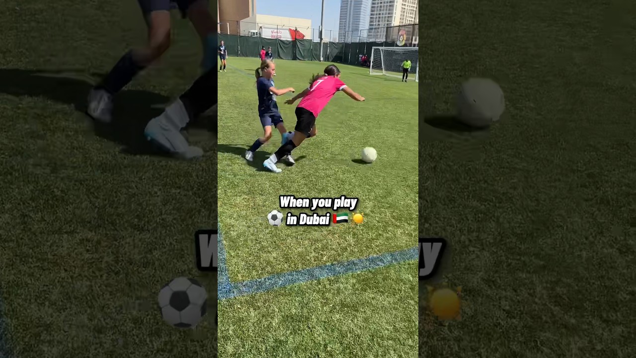 Playing footy in a 40' 🥵 weather!