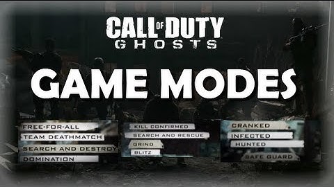 Call of Duty: Ghosts NEW Game Modes- Grind, Blitz, Cranked, Search and Rescue