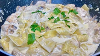 I've Never Had Such Delicious Pasta! Chicken Fettuccine Alfredo Recipe