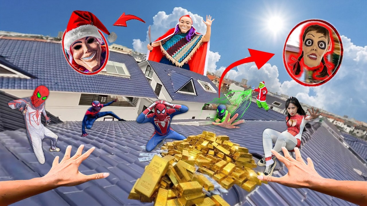 7 SPIDERMAN Vs SMILING WOMAN REAL LIFE ESCAPE 337.0 (Horror Parkour Pov Short) | Epic POV