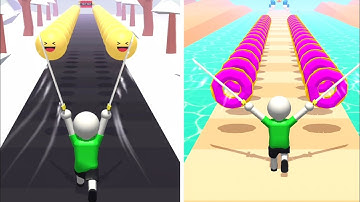 Slicer Runner! Very Satisfying and Relaxing ASMR Slicing Video