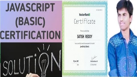 javascript (Basic) HackerRank Certification Solution
