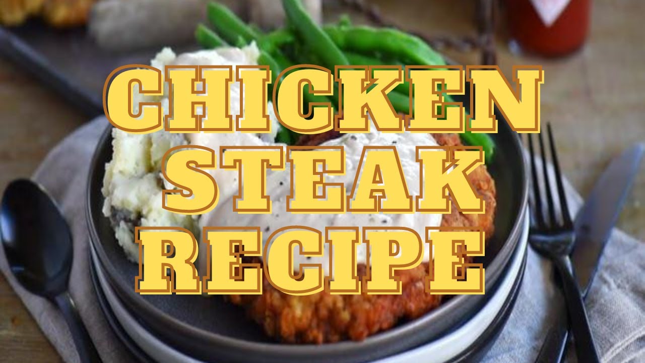 How To Make Chicken Steak with White Sauce at Home YouTube