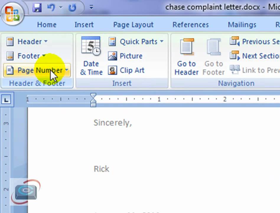 how to fix page numbers in word 2007 how to fix page numbers in word 2007