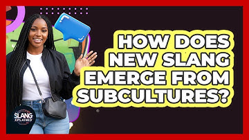 How Does New Slang Emerge From Subcultures?