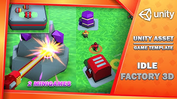 Idle Factory 3D – Mining & Crafting Minigames | Unity Template Gameplay