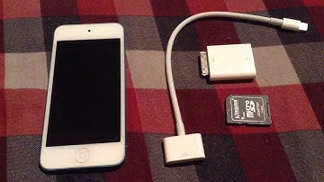 IPod touch 5g iOS 9.3.5 - import photos from a sd card using camera connection kit & 30 pin adapter