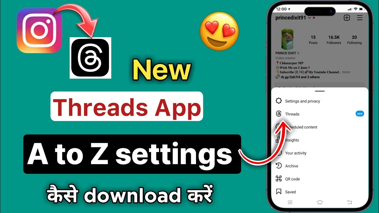 Instagram threads kya hai | Threads App A to Z Settings | threads an ...