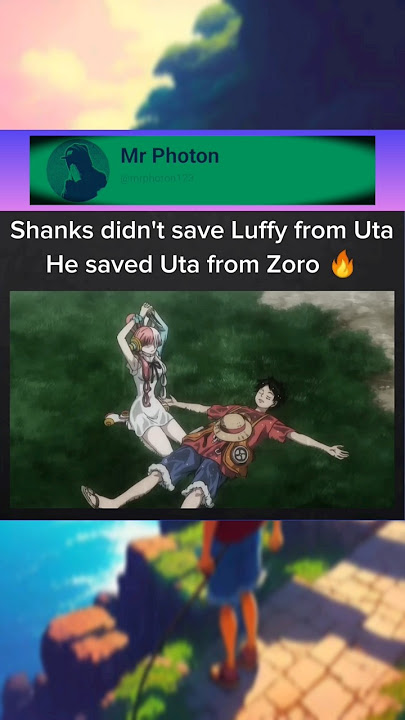 Shanks didn't sae Luffy from Uta #onepiece #luffy #uta #zoro #franky #sanji #anime #viral