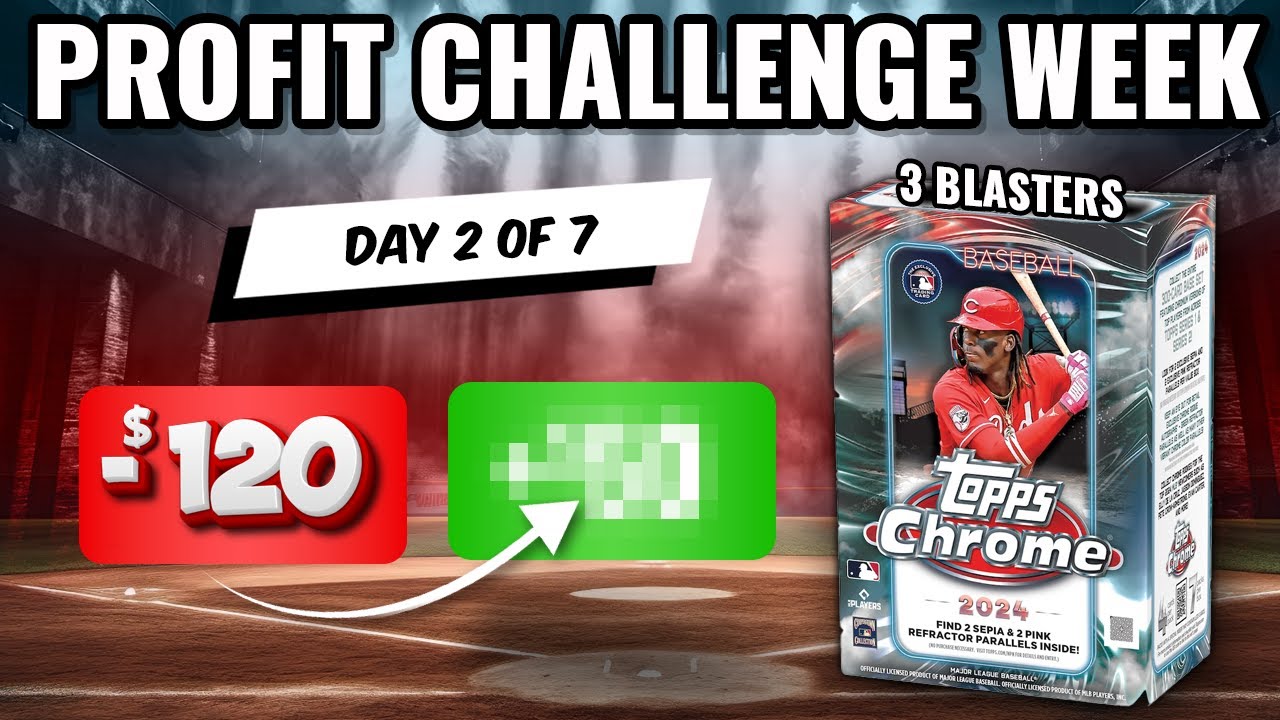 🚨PROFIT CHALLENGE WEEK🚨 2 AUTOS!!! AWESOME BUYBACK!! 2024 TOPPS CHROME 3 BLASTERS