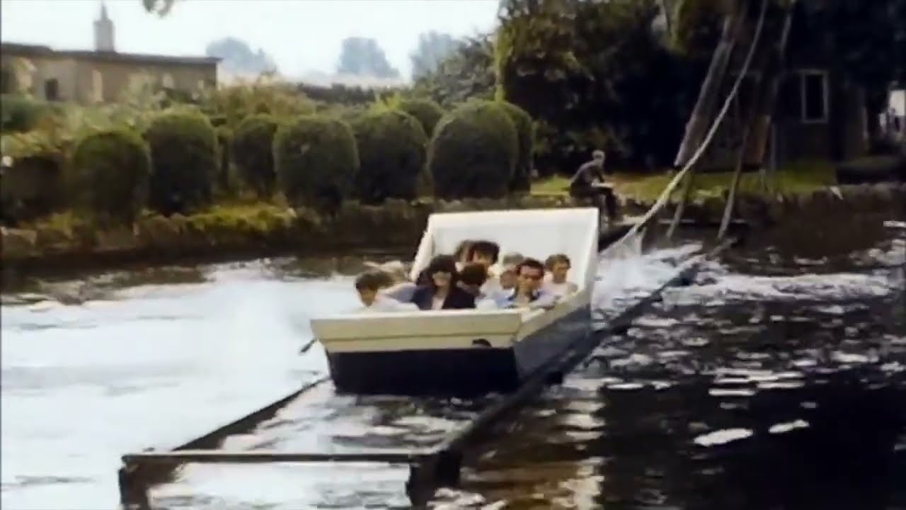 VINTAGE HOME MOVIE OF THE WATER CHUTE AT WICKSTEED PARK, KETTERING IN 1966