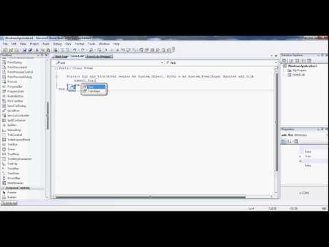 [Visual Basic] Episode 4 - Timer Events