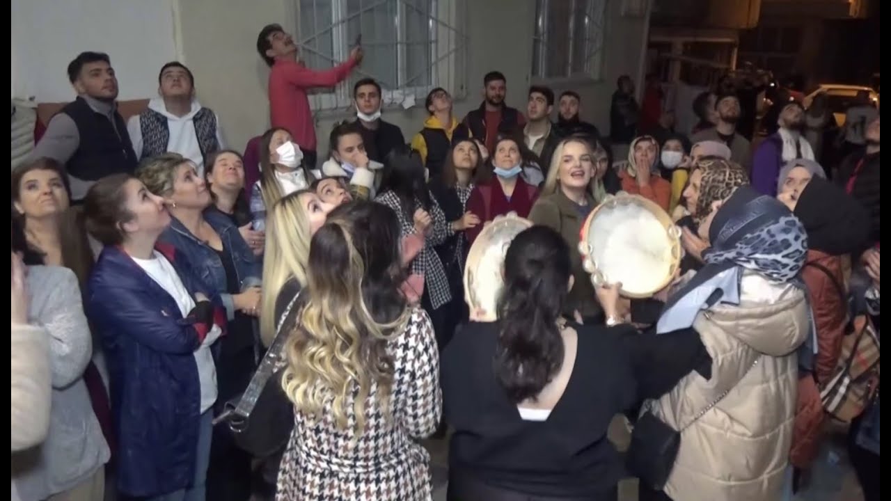 Bursa Gülbahçe li Tunahan Serbest in coşkulu damat eğlencesi...