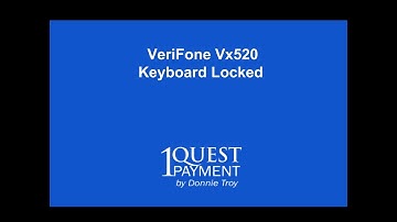 How do I unlock my Verifone vx520 keyboard?