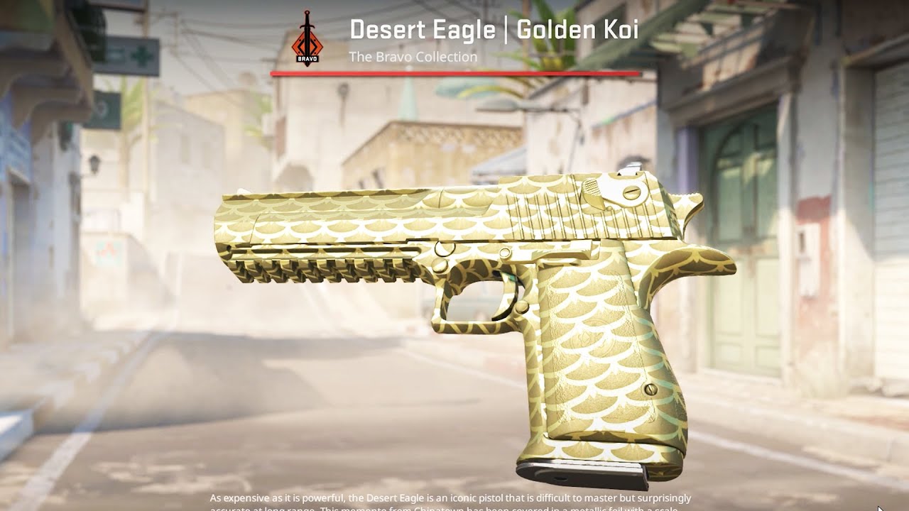 Golden Koi Desert Eagle | Source: CS2 Vods