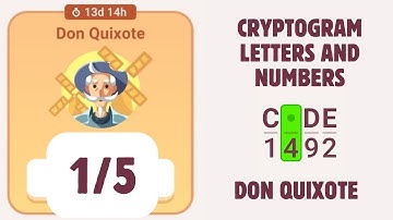 Cryptogram Don Quixote Event Solution | Chapter 1/5