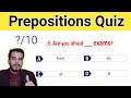 10 Set Prepositions Quiz|Hub of iQ Gk|
