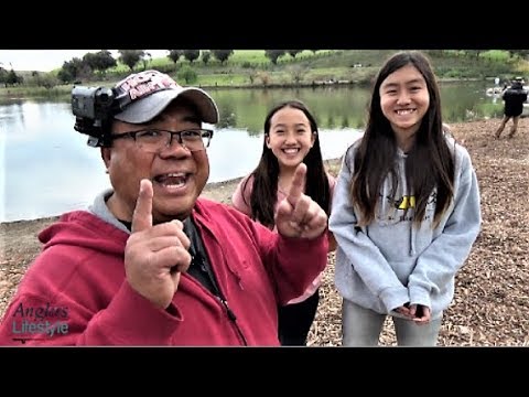 Trout Fishing With Caitlin And Zoe At Sandy Wool Lake - YouTube